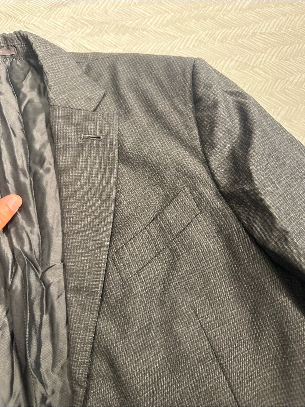 Ermenegildo Zegna Men's Wool Gray Multiseason Mil. Easy blazer 42R Made in Italy